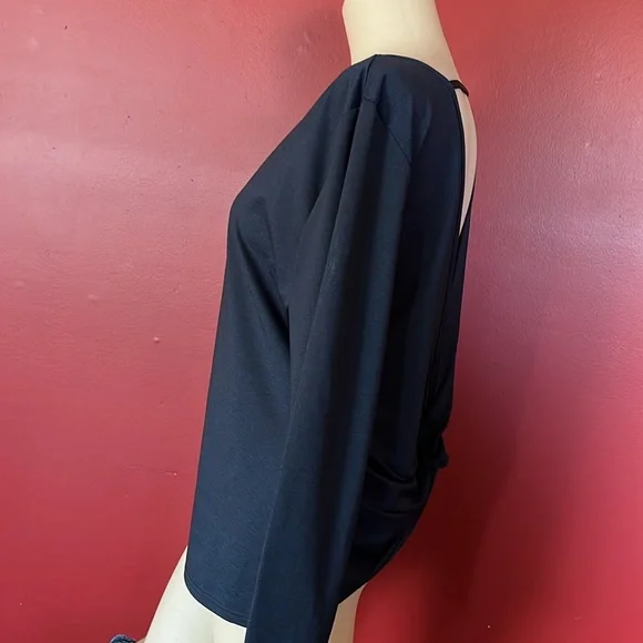 BNWOT Gorgeous Zyia active navy/black long sleeve top - Picture 5 of 12